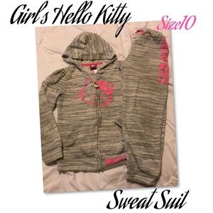 Girl’s Hello Kitty Sweat Suit size 10